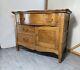 Antique Victorian Tiger Quartersawn Oak Wood Dry Sink Kitchen Cabinet Wash Stand