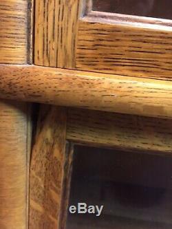 Antique Viking Tiger Oak Bookcase stacking Barrister Lawyer 5 piece RARE