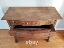 Antique Vintage Oak Dresser Buffet Cabinet Sideboard Clawfoot Tiger Project