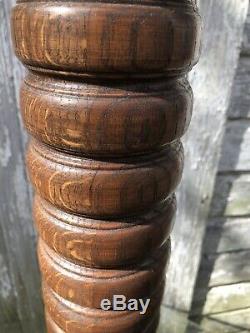 Antique Vintage Solid Oak Wood Plant Stand Display Fern Table