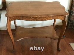 Antique Wolverine American Tiger Oak Console Library Table Desk PICK UP ONLY