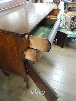 Antique tiger oak chest dresser cabinet Grand Rapids Victorian Gothic Empire