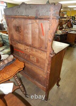 Antique tiger oak chest dresser cabinet Grand Rapids Victorian Gothic Empire