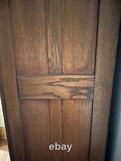 Antique tiger oak chifferobe armoire wardrobe