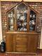 Antique Unique Hutch, Tiger Oak, Great Condition, Skelton Key Included