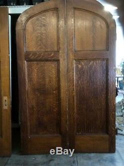 Arched Door Tiger Oak Spanish Privacy Door 91x57 Arts And Crafts Craftsman Style