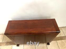 Art Deco Gate Leg Table Drop side Leaf Rare Rectangle Size Console Tiger Oak