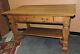 Beautiful Antique Quarter Sawn Tiger Oak Writing Table Desk Sofa With Drawer