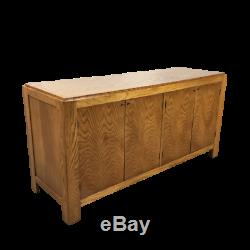 BERNHARDT Tiger Oak Buffet Sideboard Dresser Credenza Mid Century Modern Style