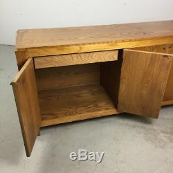 BERNHARDT Tiger Oak Buffet Sideboard Dresser Credenza Mid Century Modern Style