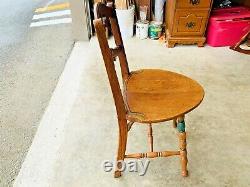 Beautiful Vintage Arts & Crafts Mission Tiger Oak Dining Room Chair L@@K