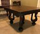 Beautiful Early 1900s Table. Tiger Wood, Solid Oak