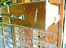 Cabinet Antique TIGER OAK Wooden Industrial Vintage 1930's New Jersey (08865)