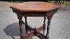 Early 1900s Antique Octagon Side Table Salvage Hunters 1709