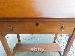 Estate find Tall French County Drop Down Desk Solid Oak