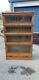 Globe Wernicke Of London 4 Section Leaded Glass Barrister Bookcase (42-20)