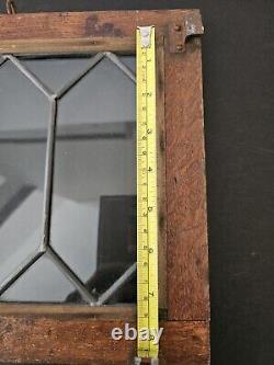 Globe Wernicke Leaded Glass DOOR Tiger Oak Barrister Bookcase Replacement Part