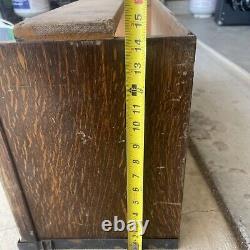 Globe-Wernicke Tiger Oak Section D 12 1/4 Grade 299 No Glass No Front Parts