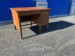 Globe wernicke desk tiger oak antique desk rare beautifull office 4 drawer 40x30