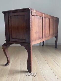 Grand Antique 1800s French Provincial Louis XV S-Carved Legs Buffet Sideboard