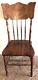 Hw Hull & Sons Dark Solid Oak Spindle Chair Antique, Quality Tiger Oak Quality