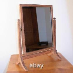 Heals Arts and Crafts Limed Tiger Oak Dressing Table Mirror