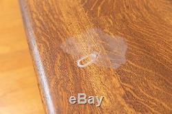 Huge 60 Tiger Oak Raised Panel Desk Circa 1890