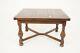 Large Tiger Oak Refectory Pull Out Draw Leaf Dining Table, Scotland 1920, H744
