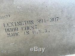 Lexington Victorian Sampler Door Chest Dresser Model 391-307, Tiger Oak