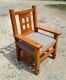 Limbert Mission Style Salesmen Sample Or Youth Chair Tiger Oak 1910 Era Antique