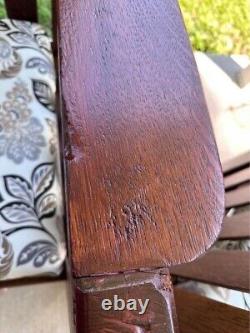 Mission Furniture Chair and Settee Tiger Oak Slat back Early 1900's