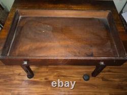 Mission Tiger Oak Stickley Style Arts And Craft Library Table/ Antique Piece