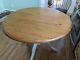 Oak Pedestal Table Very Sturdy And Solid- Top Comes Off For Easy Transport