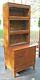 Rare 1914 Globe Wernicke Stacking Barrister Tiger Oak Bookcase File Cabinet