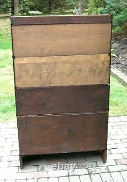 RARE MACEY Quartersawn Tiger Oak Step Back BARRISTER STACKING LAWYERS BOOKCASE