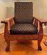 Rare Stickley Morris Clawfeet Clawfoot Tiger Oak Reclining Antique Chair 1900s