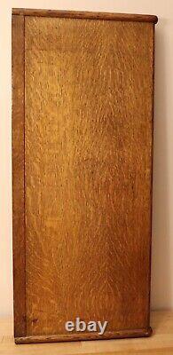 Rare 41.5 x 18 Globe Wernicke Tiger Oak top antique barrister bookcase