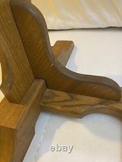 Rare Antique Victorian Swingin Rockin Baby Cradle Bassinet Hand carved Tiger Oak