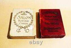 Rare Arts & Crafts Tiger Oak Poker Card Catalin Bakelite Chips Holder Caddy 1910