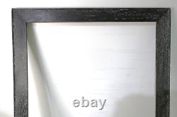Rare Ebonized Antique Fit 15 X20 Limed Tiger Oak Wood Arts Crafts Picture Frame