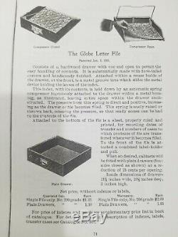 Rare Globe Wernicke 41 1/2 Letter File Section (61-19)