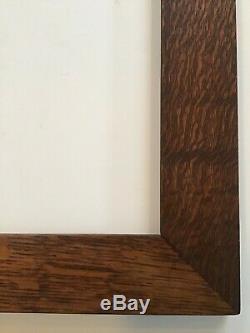 Roycroft Arts&crafts/mission Style Tiger Oak Frame Rala Double R Mark-nice