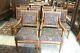 Set Of 10 American Antique Tiger Oak R. J. Horner Upholstered Dining Room Chairs