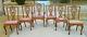 Set Of 6 Chippendale Tiger Oak Dining Chairs1 Arm5 Side Circa 1890
