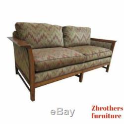 Stickley Tiger Oak Mission Arts Crafts Sofa Couch Settee B