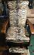 Stunning Vintage Oak Rocking -recliner Chair With Tiger Upholstery