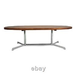 Surfboard Coffee Table Chrome Spider Legs Teak Knoll Style Vintage Mid-Century