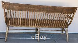 Tiger Oak Bench, 66 Vtg. Bank/ Lawyer Lobby Furniture, Old Oak Mission Benches