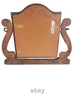 Tiger Oak Swivel Chest Cheval Mirror Pulaski Furniture Co. Keepsakes MCM 19x23
