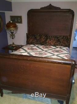 Tiger oak bedroom suite 3pc